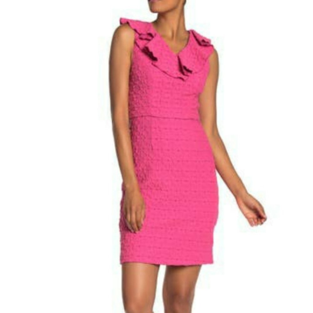 Trina Trina Turk | Pink Perks Ruffle Floral Dress
